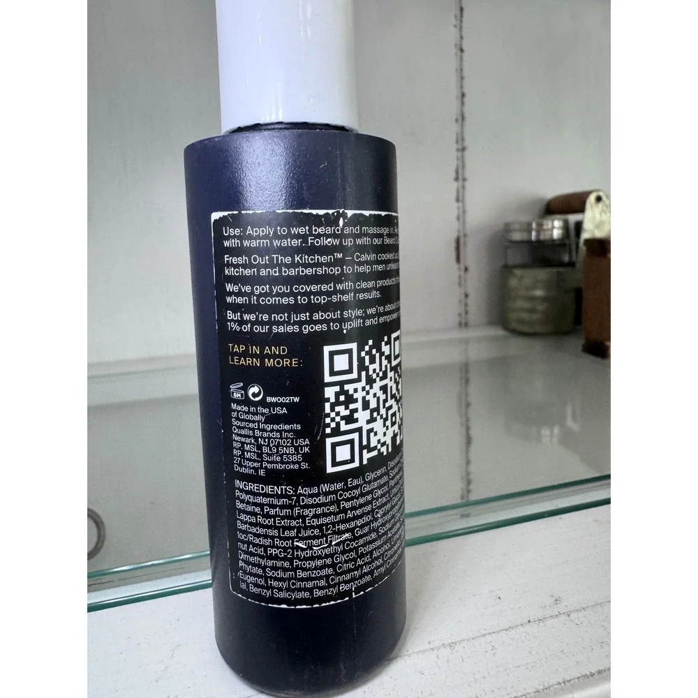 Scotch Porter Beard Wash Warm Spice & Musk Aloe & Burdock Root 4oz Mens Grooming